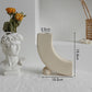 Minimalist Ceramic Vase – Perfect for Dry Flower Arrangements & Home Decor