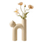Cute Cat Shaped Ceramic Vase – Modern Desk & Living Room Decoration