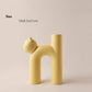 Cute Cat Shaped Ceramic Vase – Modern Desk & Living Room Decoration