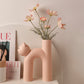 Cute Cat Shaped Ceramic Vase – Modern Desk & Living Room Decoration
