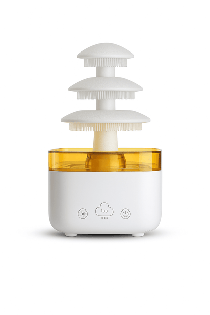 CloudMist LED Diffuser – Rain Effect & Silent Aroma Mist