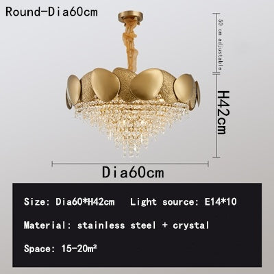 Crystal Spiral Chandelier – Luxury Modern Ceiling Light